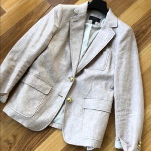 J.Crew Khaki linen blazer size 8
